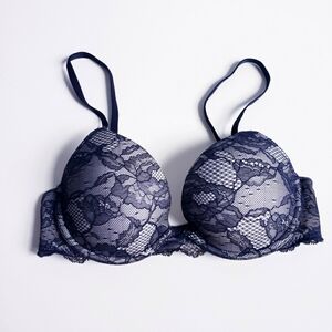 Victorias Secret Biofit Demi Uplift Lace Bra 34C
